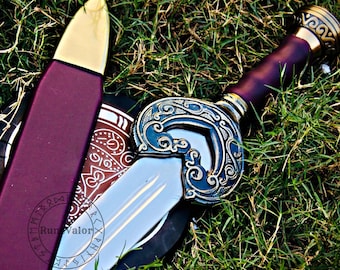 Handcrafted Herugrim Sword Replica – King Théoden Inspired Viking Blade, Display Piece