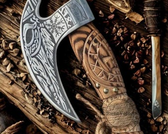 Viking Pizza Cutter Axe, The Original custom hand forged pizza slicer, Christmas Gift for Her