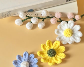 Pinzas para el cabello con forma de margarita (juego de 3 piezas)