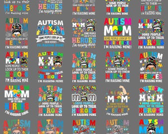 Mamá que cría héroes para concienciar sobre el autismo. Mujeres autistas. PNG / Descarga digital.
