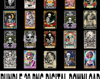 The Reader Tarot Card PNG Book Lover