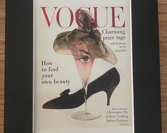 Vogue Fashion Magazine Cover Art Print – Mounted 8x6" - Choice of 20