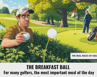 Funny Golf Sayings Print, Golf Lover Gift (A4)