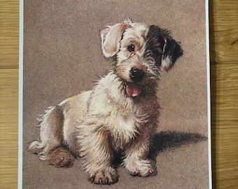 Vintage Terrier Dog Art Print – Cecil Aldin A4 & A5
