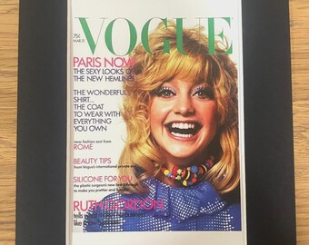 Vogue Fashion Magazine Cover Art Print – Mounted 8x6 "Display - Choice of 20