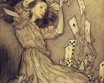 Alice's Adventures In Wonderland Collection A4 Single Photo Prints by Arthur Rackham - Choice of 13
