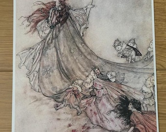 Arthur Rackham Prints A Mid Summer Nights Dream Collection Single A4 Photo Print - Choice of 17 Vintage Prints