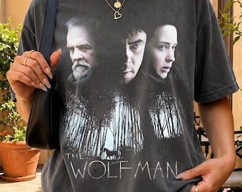 Camiseta Comfort Colors Vintage El Hombre Lobo, Camiseta de película de terror vintage, Camiseta clásica de monstruo de Universal