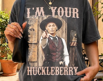 Camiseta Comfort Colors Sophie Cunningham I'm Your Huckleberry, camiseta de baloncesto Sophie Cunningham, camiseta con estampado retro del oeste.