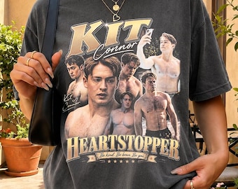 Camiseta Comfort Colors Kit Connor, camiseta gráfica Heartstopper, merchandising pirata LGBT Queer Romance Regalo para fans