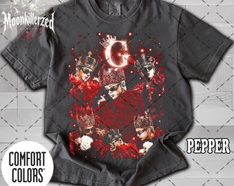 Camiseta Comfort Colors G Dragon Kpop, Camiseta G-Dragon, Camiseta gráfica de ídolo K-pop - Merchandising para fans, Camiseta pirata Kpop