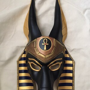Made to Order Egyptian Jackal Anubis Leather Mask Underworld Masquerade Costume image 2