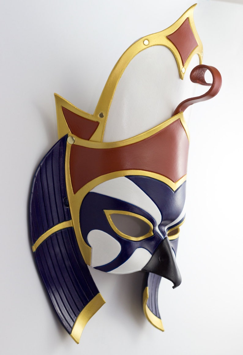 Made to Order: Egyptian God of Pharaohs, Horus Leather Mask image 3