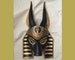 Made to Order Egyptian Jackal Anubis Leather Mask - Underworld Masquerade Costume 