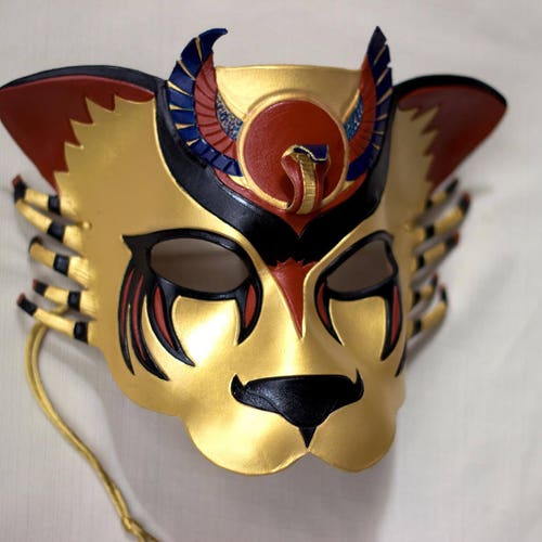 Made to Order: Egyptian Warrior Goddess, Sekhmet Lioness Leather Mask