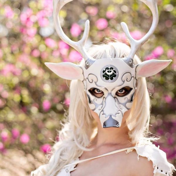 Made to Order:  Greek Goddess of the Moon, Artemis Deer Leather Mask