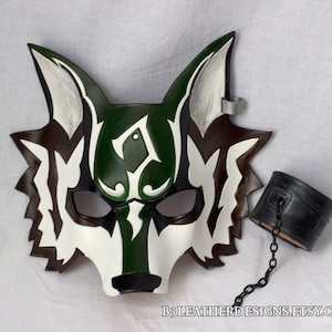 Made to Order - Twilight Hero Wolf Leather Mask