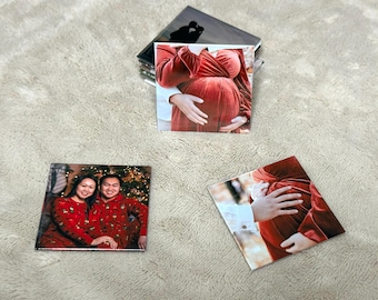 Custom Photo Magnets - Set of 9 - 2x2" Square Fridge Magnets - Personalized Gifts & Keepsakes