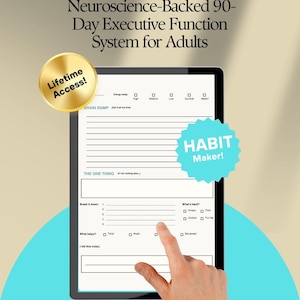 ADHS Tagesplaner | 90-Tage Exekutivfunktion System für Erwachsene (Digital)