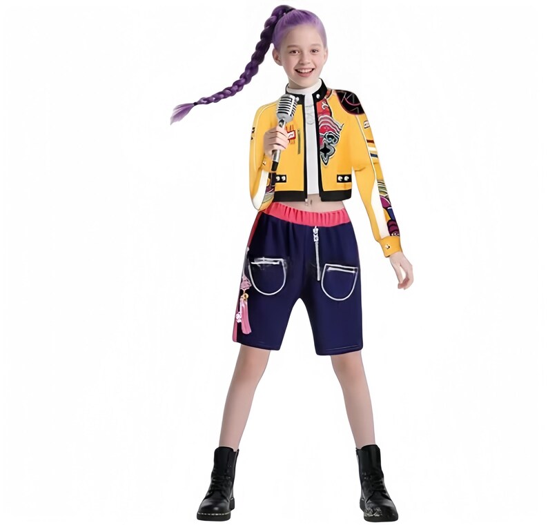 Costume Cosplay Demon Hunters – Set Con Gilet, Giacca E Pantaloncini/Gonna, Stile Popstar Coreano, Per Carnevale E Convention Anime