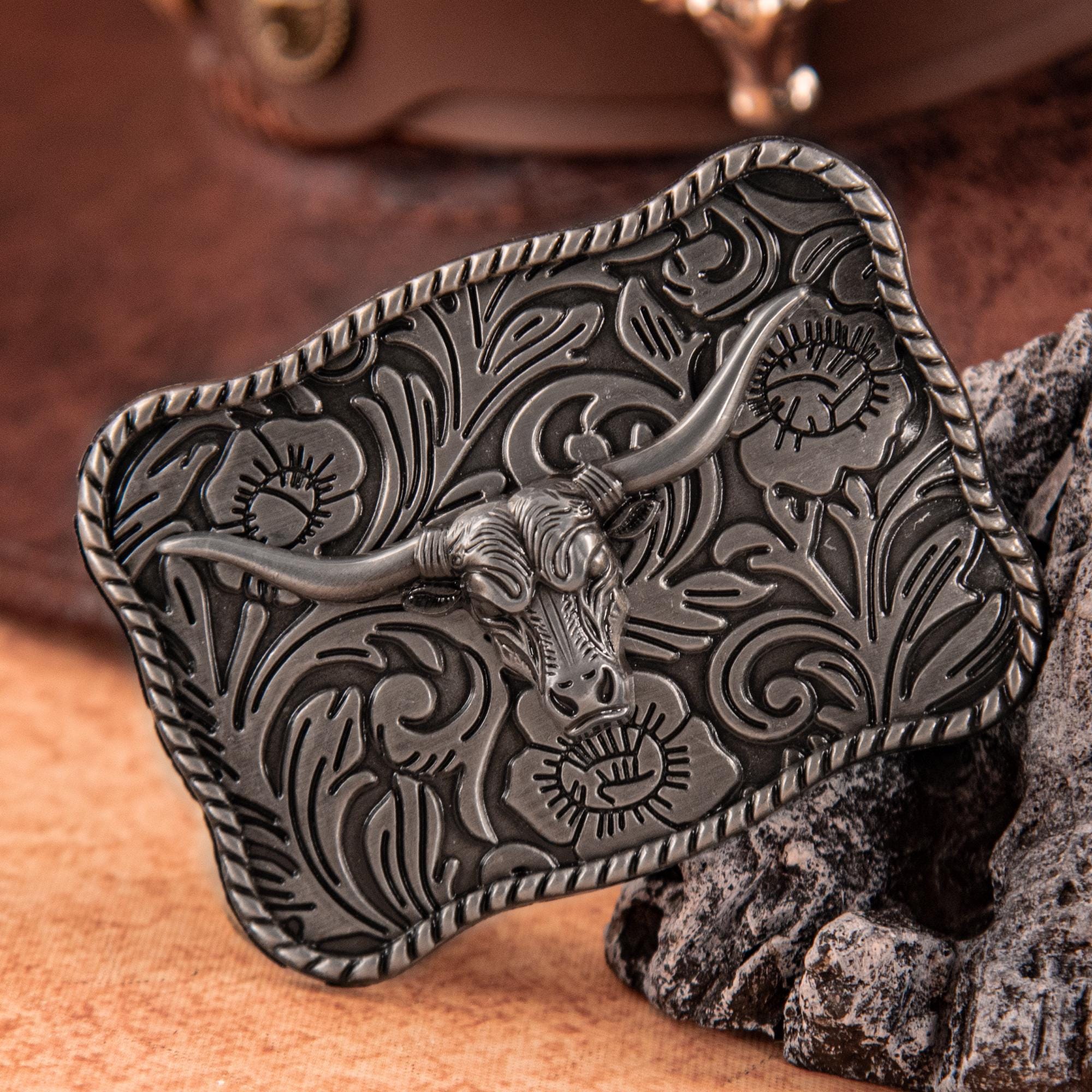 Boucle de ceinture Western femme - Boucle de ceinture Western argentée - Boucle de ceinture petite 15 mm - Boucle de ceinture femme Western - Boucle Western pour dames - Canada