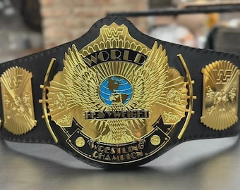 Winged Eagle Championship Wrestling Replica Title Belt Adult Size 2mm & 4mm plates