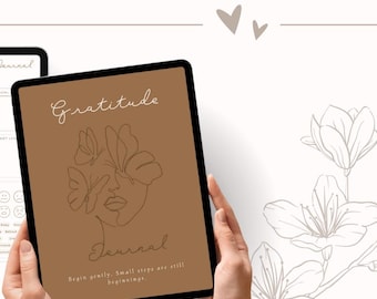 Gratitude Journal | 2026 New habit | Daily diary | Guided Prompts, Self Care (Digital Download)