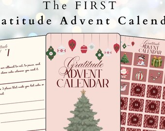 Calendario de Adviento para una Navidad llena de gratitud / PDF imprimible / Compatible con iPad y GoodNotes