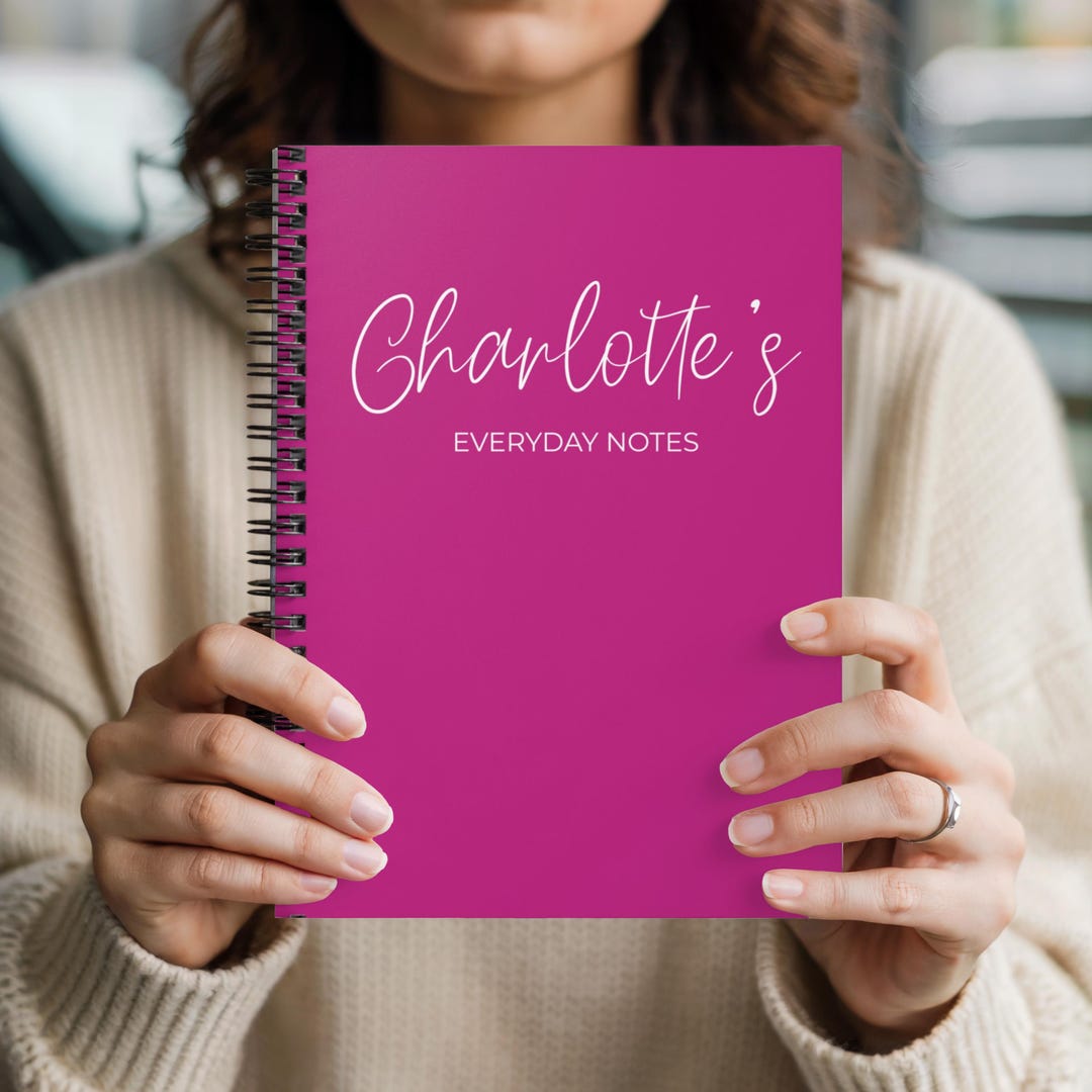 Make Note Personalised Notebook Personalized Everyday Notebook, Custom Name Notes Journal for Work ...