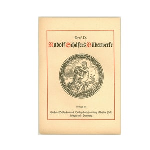 Catalogue of the Popular Art Works of Rudolf Schaefer, German Poular Artist, Rudolf Schaefer&#39;s Bilderwerke, circa 1931 Publisher&#39;s Flyer