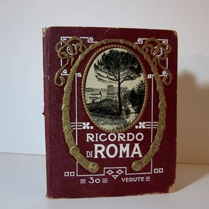 Ricordo di Roma, 30 Monochrome Fotoansichten von Rom, Buch Um 1910. Kunst, Architektur, Grand Views, Leporello