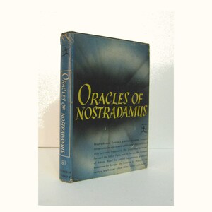 Oracles of Nostradamus, Occult Prophesies Modern Library Book No.81 Vintage Book from the 1940s. Did He Know the Future?