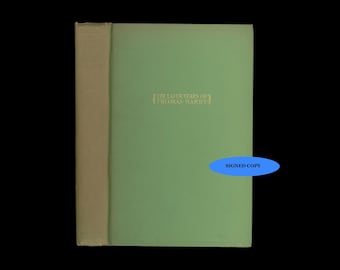 The Later Years of Thomas Hardy. Book has Signature, Underlining & Marginalia by Poet Translator Professor Bruce Berlind. 1930 Hardcover