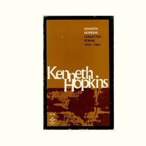Kenneth Hopkins Collected Poems 1935 - 1965, Arcturus Books Paperback Format, English Poet, Vintage Poetry Book. Out of Print