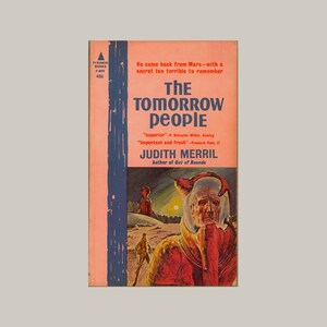 The Tomorrow People by Judith Merril  - 1962 Second Printing of Pyramid Books F-806, Vintage Paperback Book Classic Science Fiction