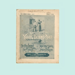 Young Ditch Rider & In the Land of the Mirage by John H. Whitson. Antique Paperback Book, New Sabbath Library, Published 1900 by David Cook