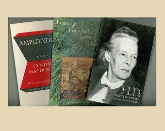 Three Books by Three Women Poets of the 20th Century H.D. - Hilda Doolittle, Grace Paley, and Cynthia Macdonald - Paperback Format