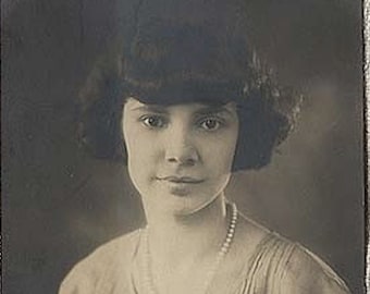 Sweet Bird of Youth ... Vintage 1920s Photograph of Lovely Young Woman, Formal Photo Portrait