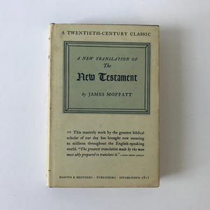 James Moffatt Bible - Etsy