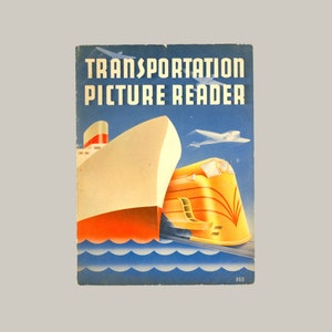 1939 Transporter Bildleser.  Poughkeepsie Artists & Writers Gilde. Fotos von Flugzeug, Eisenbahn, Schiff und Zeppelin.