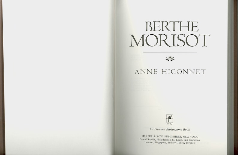 Berthe Morisot Biography by Anne French