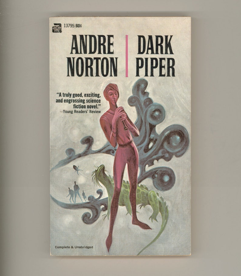 Andre Norton, Dark Piper Vintage Paperback Book Science Fiction S-F Fantasy Cover Art by Jack Gaughan ACE 13795 image 2