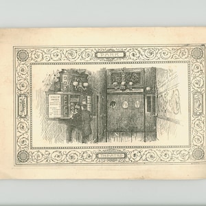 Seltenes 1892 Park Theater Program Book für das Stück „A Temperance Town“, Boston