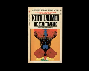 Keith Laumer, The Star Treasure, Richard Powers Cover Art, Science Fiction Novel 1971 1st Paperback Edition Berkley Medallion, Vintage Book