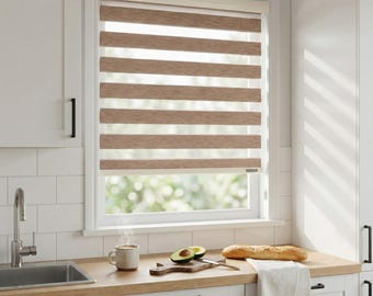 Custom Cut Size Zebra Blinds for Windows