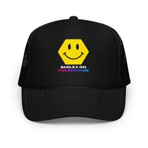 SmileX på PulseChain skumkeps med truckermotiv