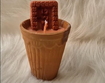 Handmade Kulhad Chai Candle | Masala Tea Scented Soy Wax | Indian Tea Cup Decor