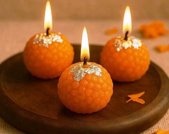 Laddu Candle Set, Sweet Shape, Paraffin Wax, Diwali Home Décor (Set of 4)