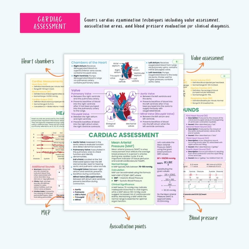 Cardiovascular Disorders Notes | 20+ Cardiac Conditions | ECG Heart ...