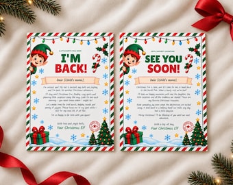 26 Editable Christmas Elf Letter Kit: Arrival, Goodbye, Notes, and Certificates